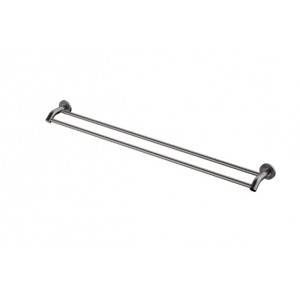 Axle 900mm Double Towel Rail, Gun Metal